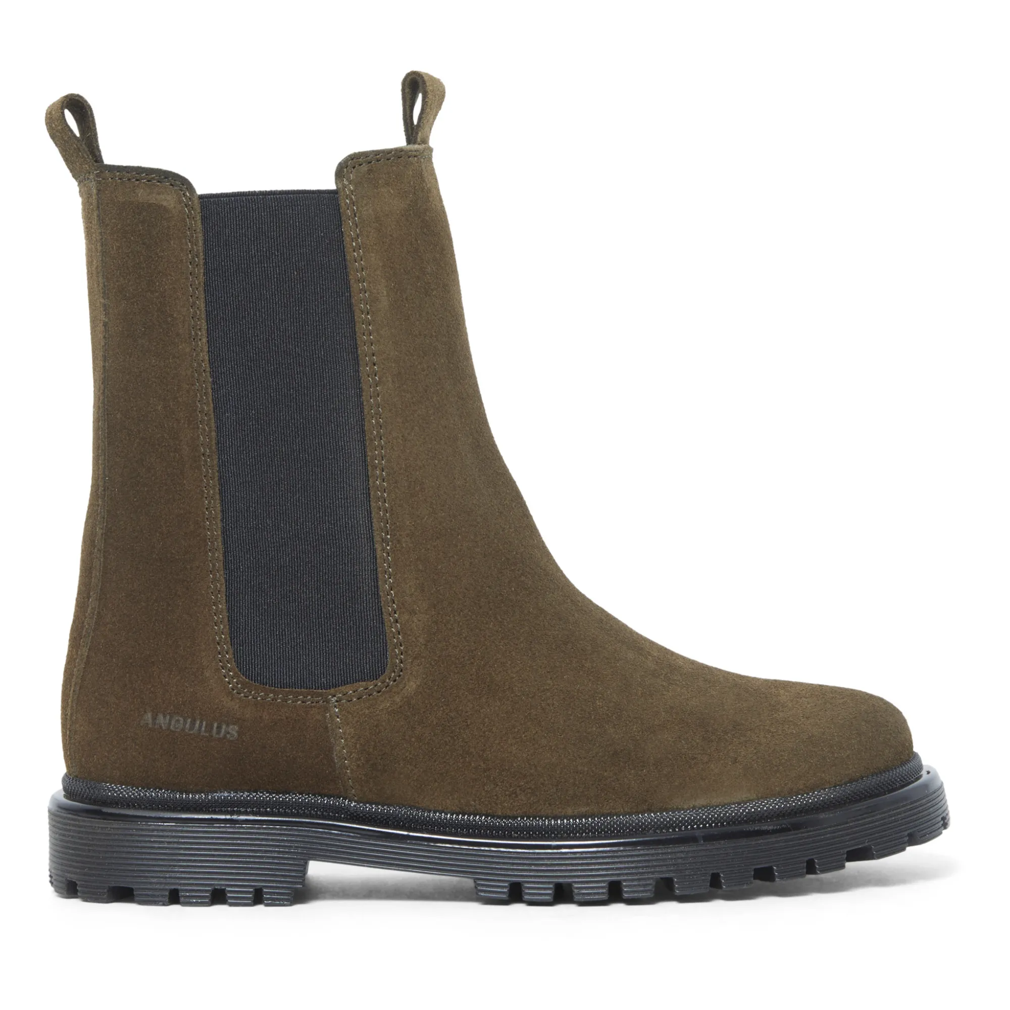 Angulus Brown Funky High-Top Chelsea Boots