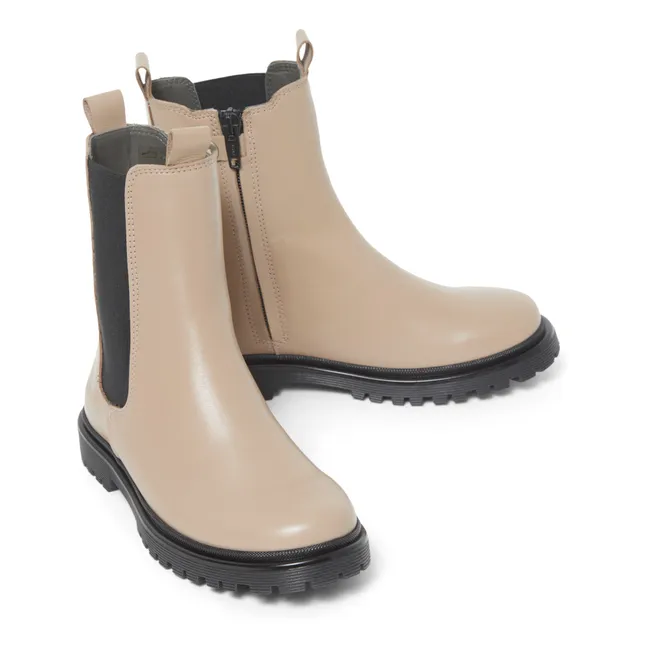 Funky High-Top Chelsea Boots | Powder pink