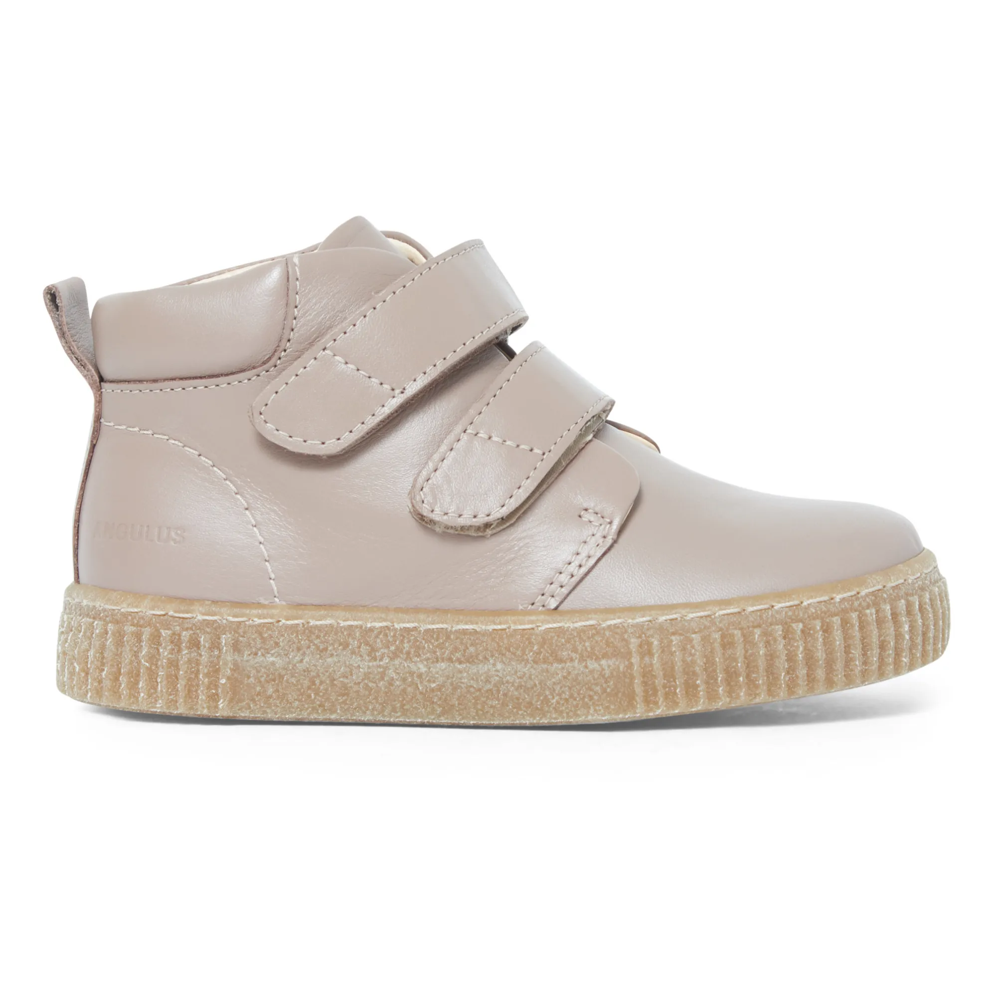 Angulus Powder Pink High-Top Velcro Sneakers
