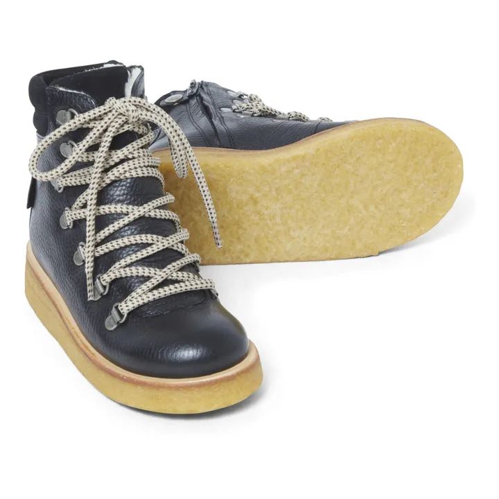 Gefütterte Schnürstiefel | Schwarz- Produktbild Nr. 2