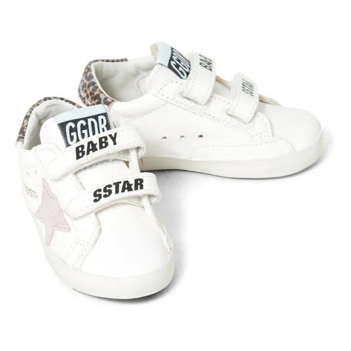 Baby School Velcro Sneakers | Pale pink- Product image n°1