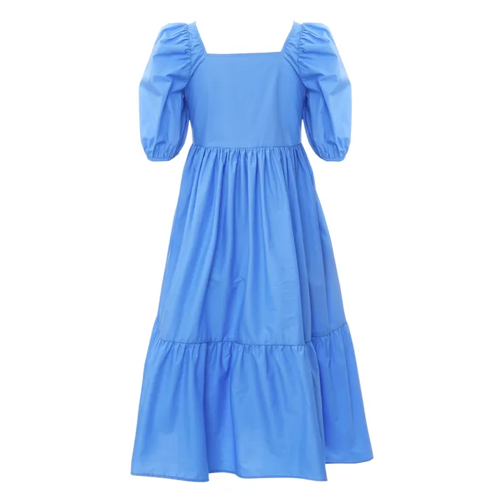 Robe Serenity Popeline | Bleu- Image produit n°5