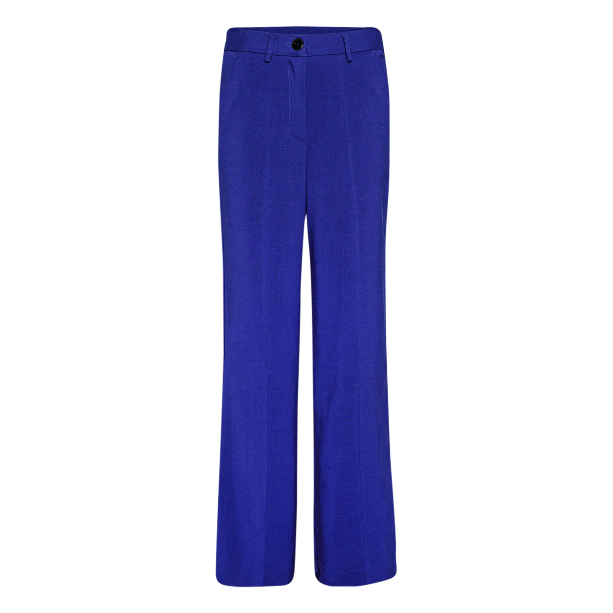 Forte Forte Electric Blue Mannish Viscose And Wool Trousers