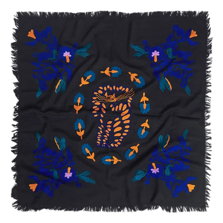 Jaguar-Schal von Lua Gaze aus Wolle | Schwarz- Produktbild Nr. 0