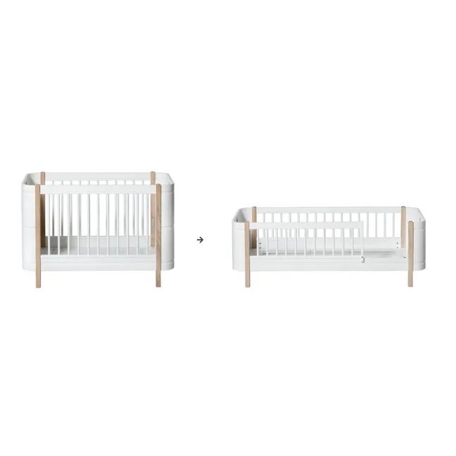 Kit di conversioni Mini+ letto per neonato in letto per bambini (Mini+ basic) | Quercia