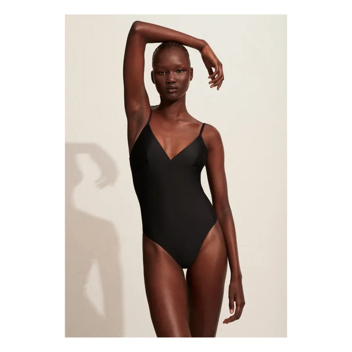 Plunge Swimsuit | Black- Product image n°1