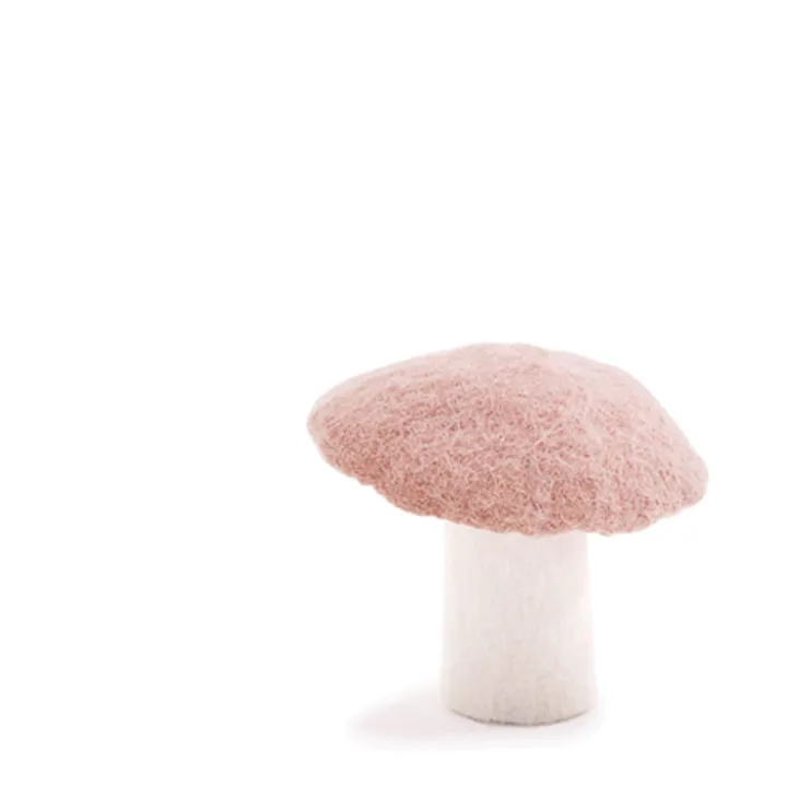 Dekorativer Pilz aus Filz | Blassrosa- Produktbild Nr. 2