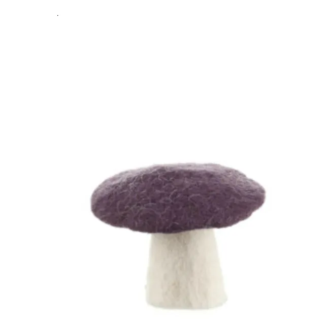Decorative Felt Mushroom | Plum
