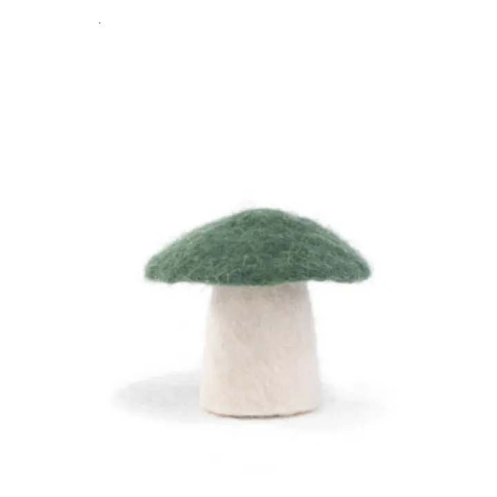 Dekorativer Pilz aus Filz | Dunkelgrün- Produktbild Nr. 0