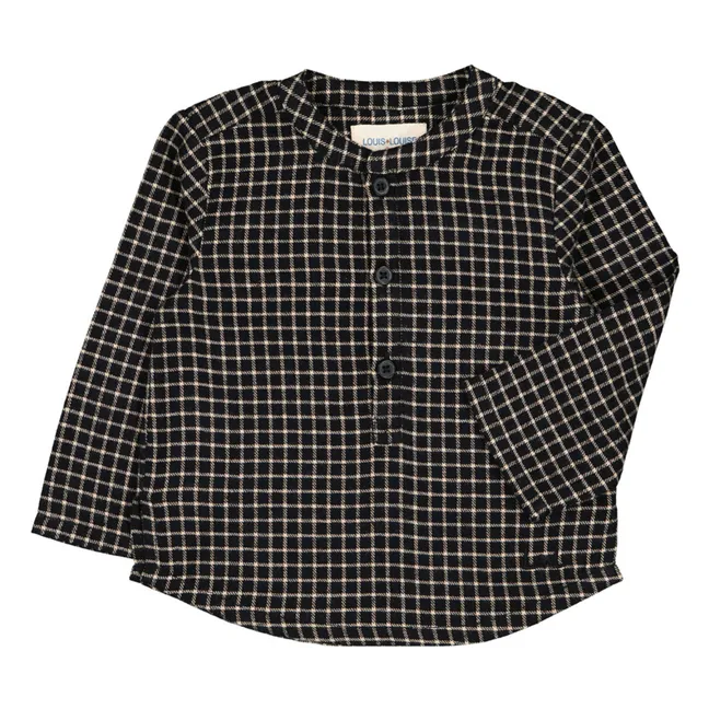 Kurta Carreaux Grand-Père | Noir