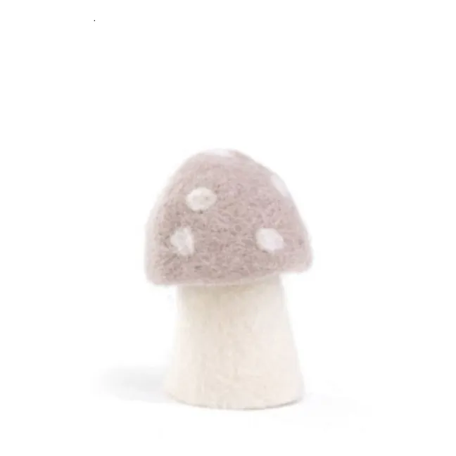 Dotty Felt Decorative Mushroom | Sand