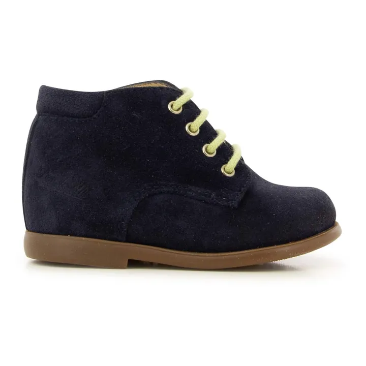 Nioupi Suede Ankle Boots | Navy blue- Product image n°0