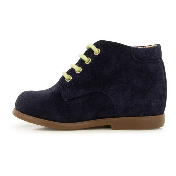 Nioupi Suede Ankle Boots | Navy blue- Product image n°2