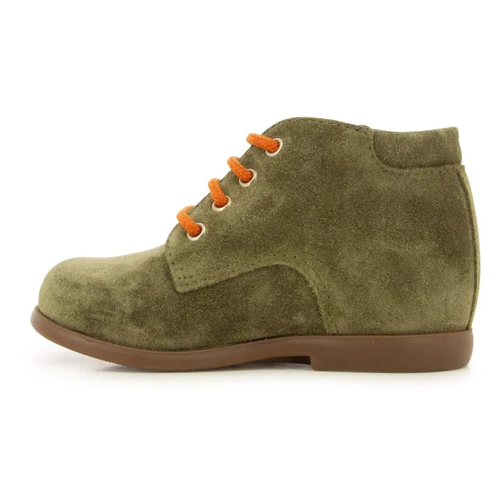 Nioupi Suede Ankle Boots | Olive green- Product image n°2