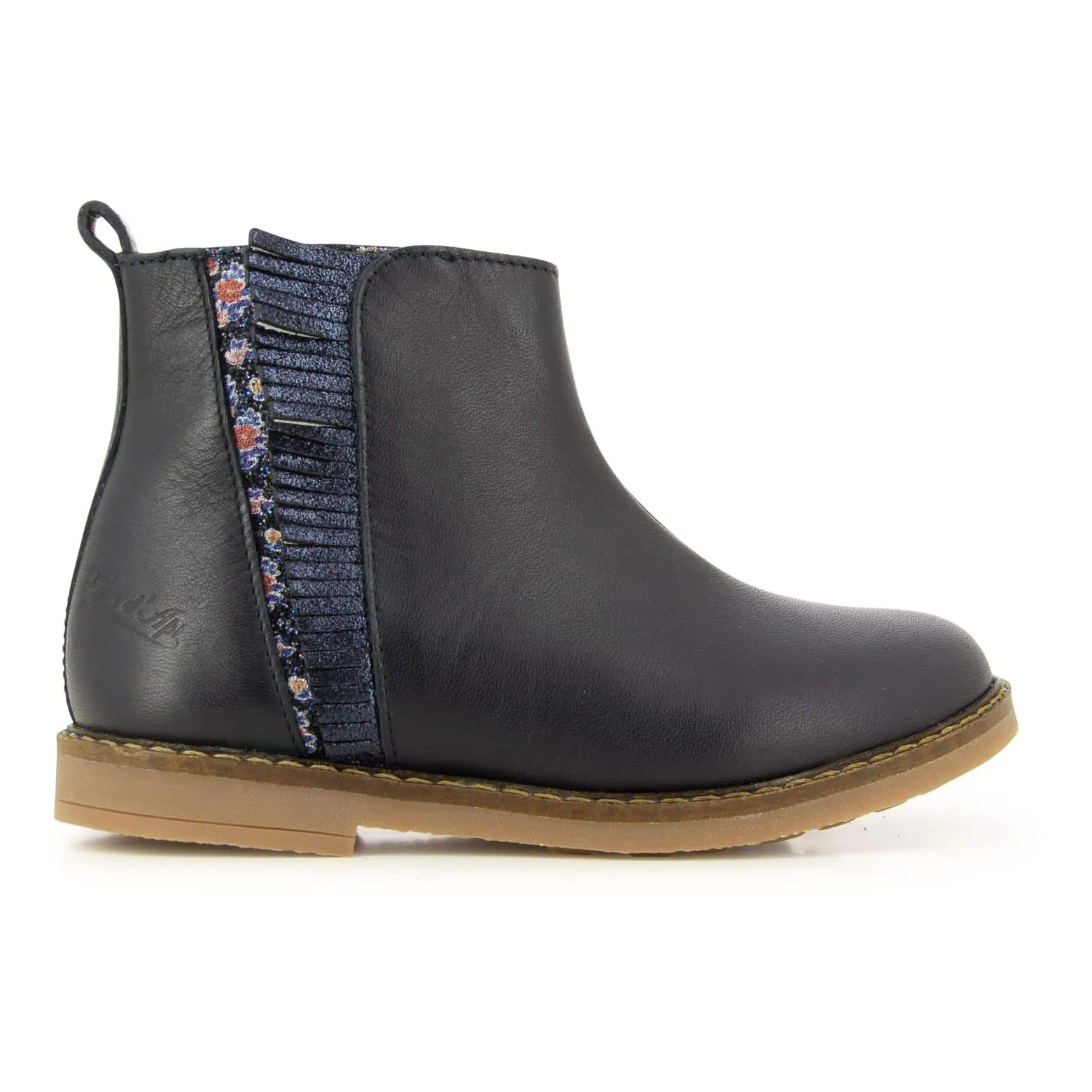 Pom D'api Navy Blue Trip Fringe Boots