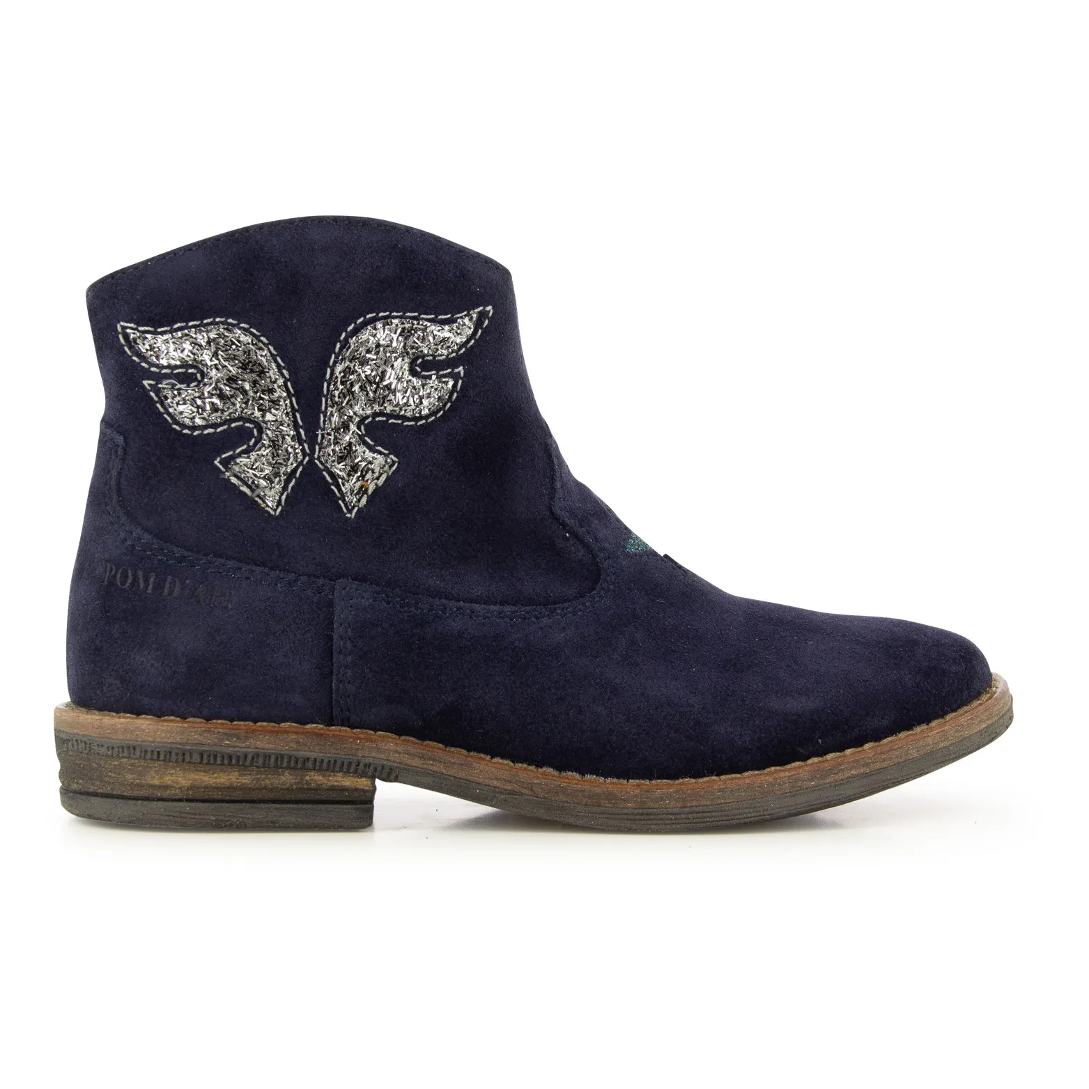 Pom D'api Navy Blue Billy West Boots