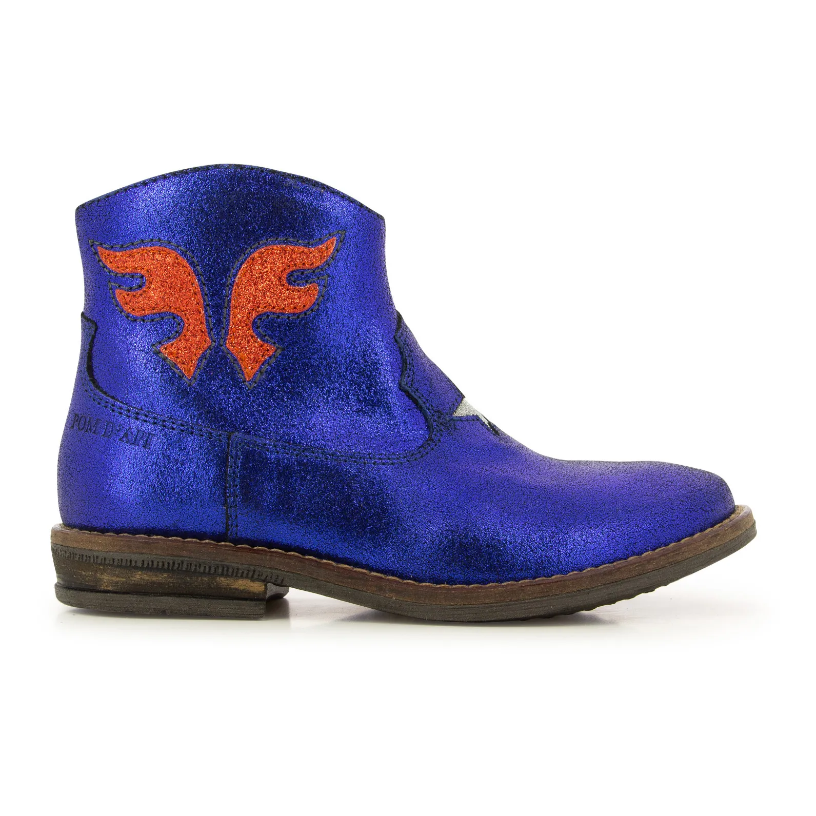 Pom D'api Electric Blue Billy West Boots
