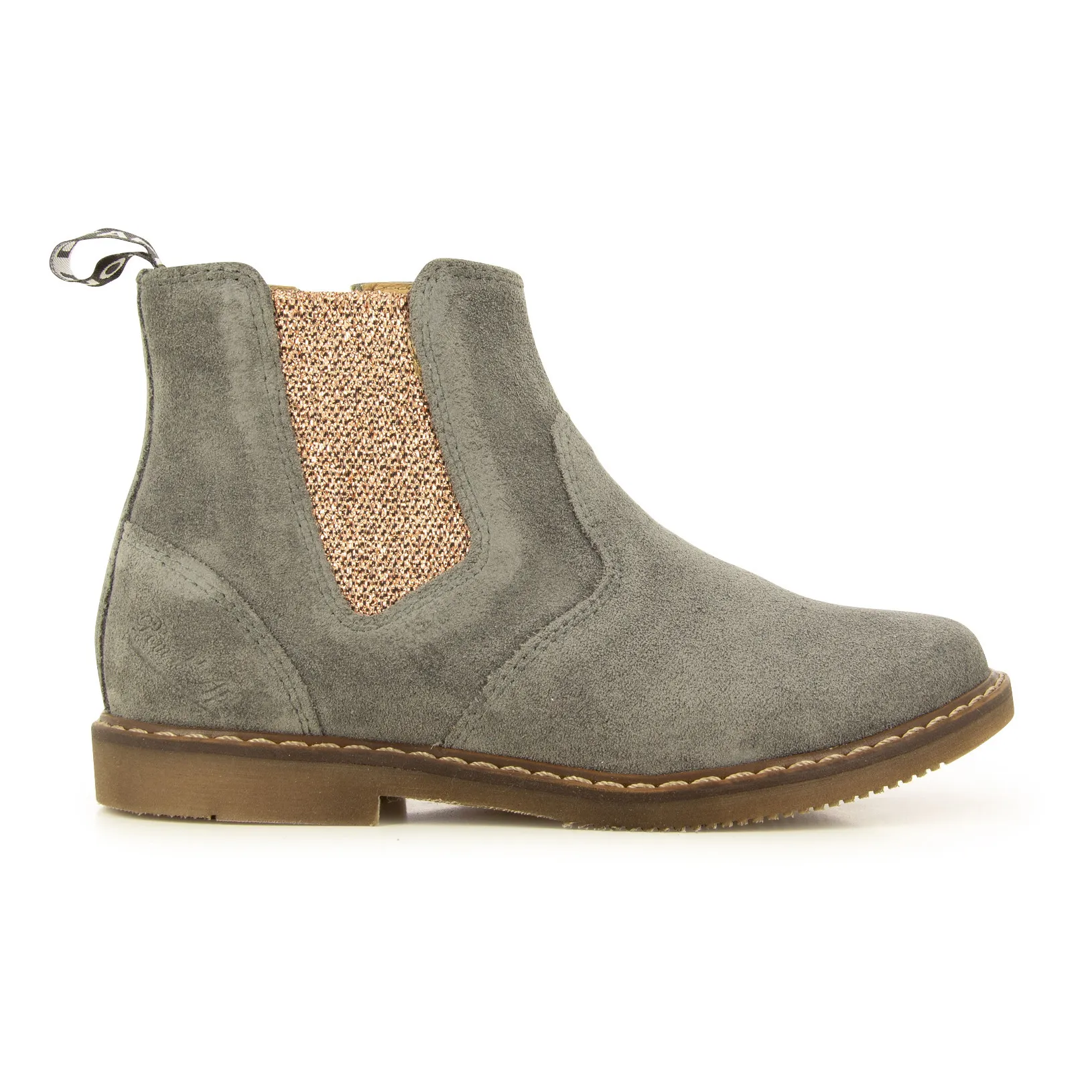 Pom D'api Grey City Jodzip Suede Chelsea Boots