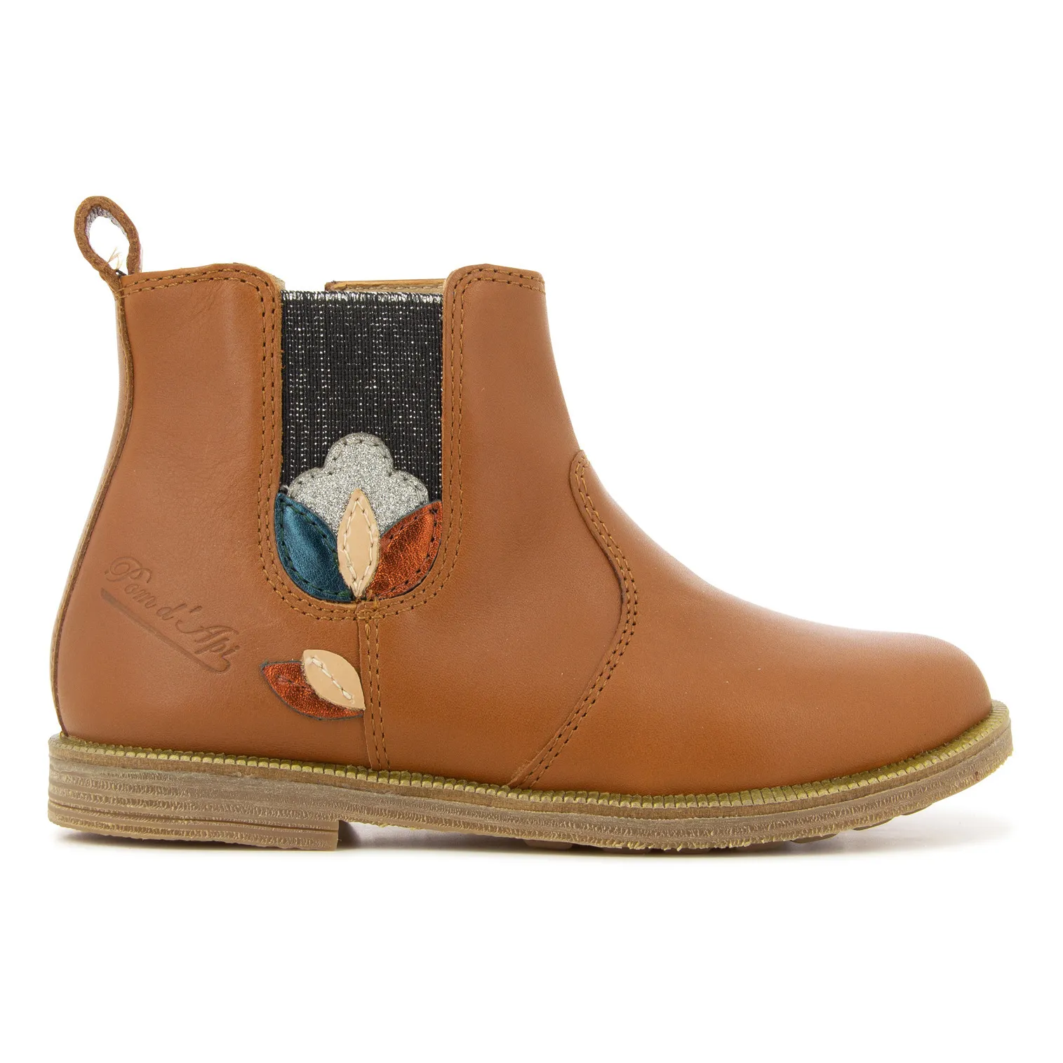 Pom D'api Camel Flora Trop-Rolls Chelsea Boots