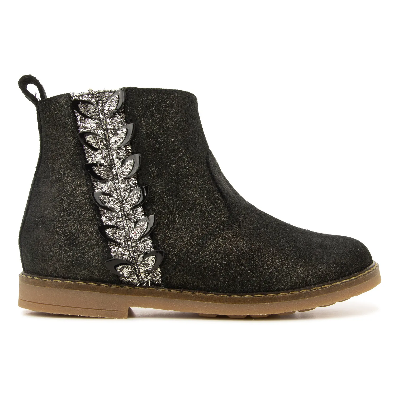 Pom D'api Black Trip Leaf Glitter Boots