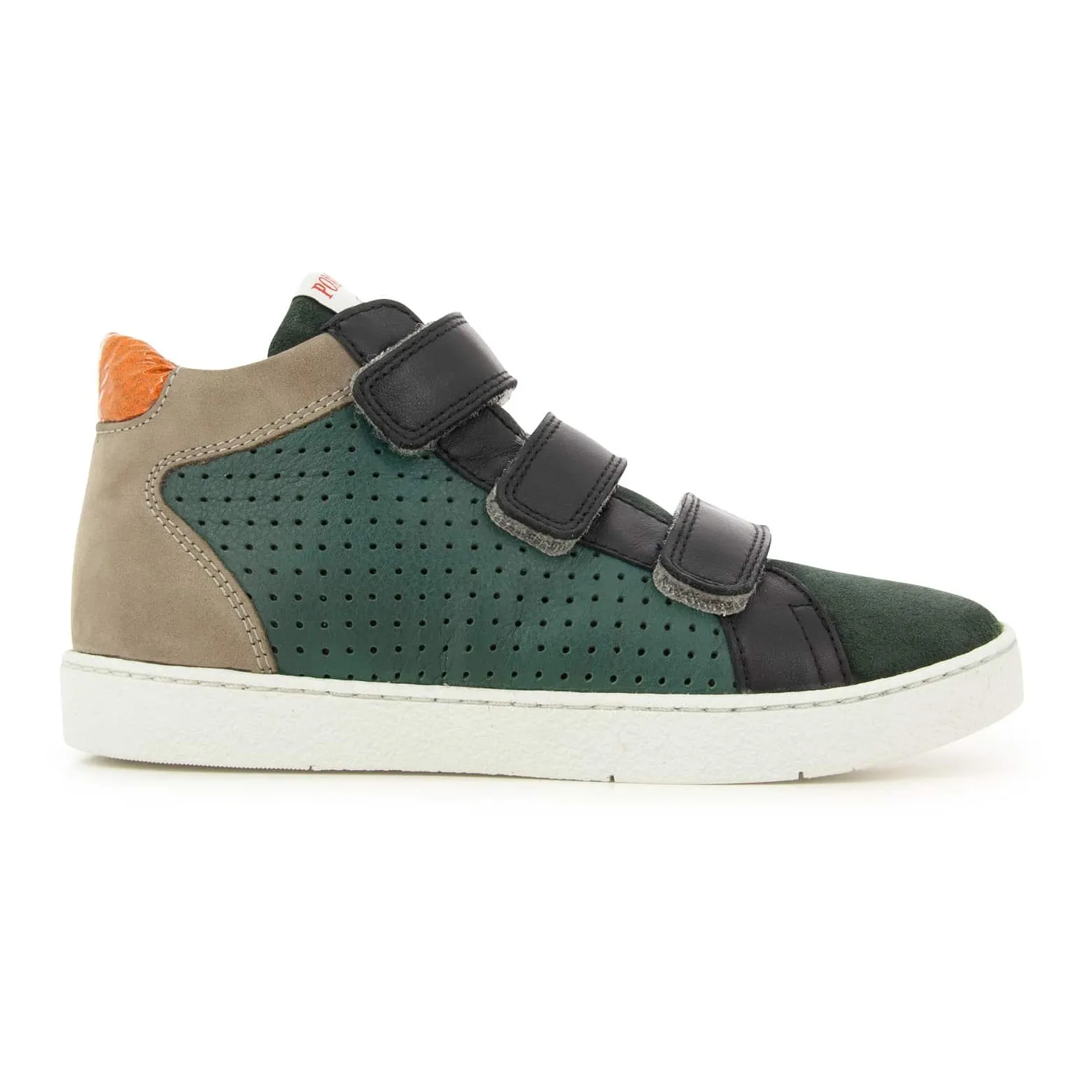Pom D'api Green Top Easy Clay Velcro Trainers