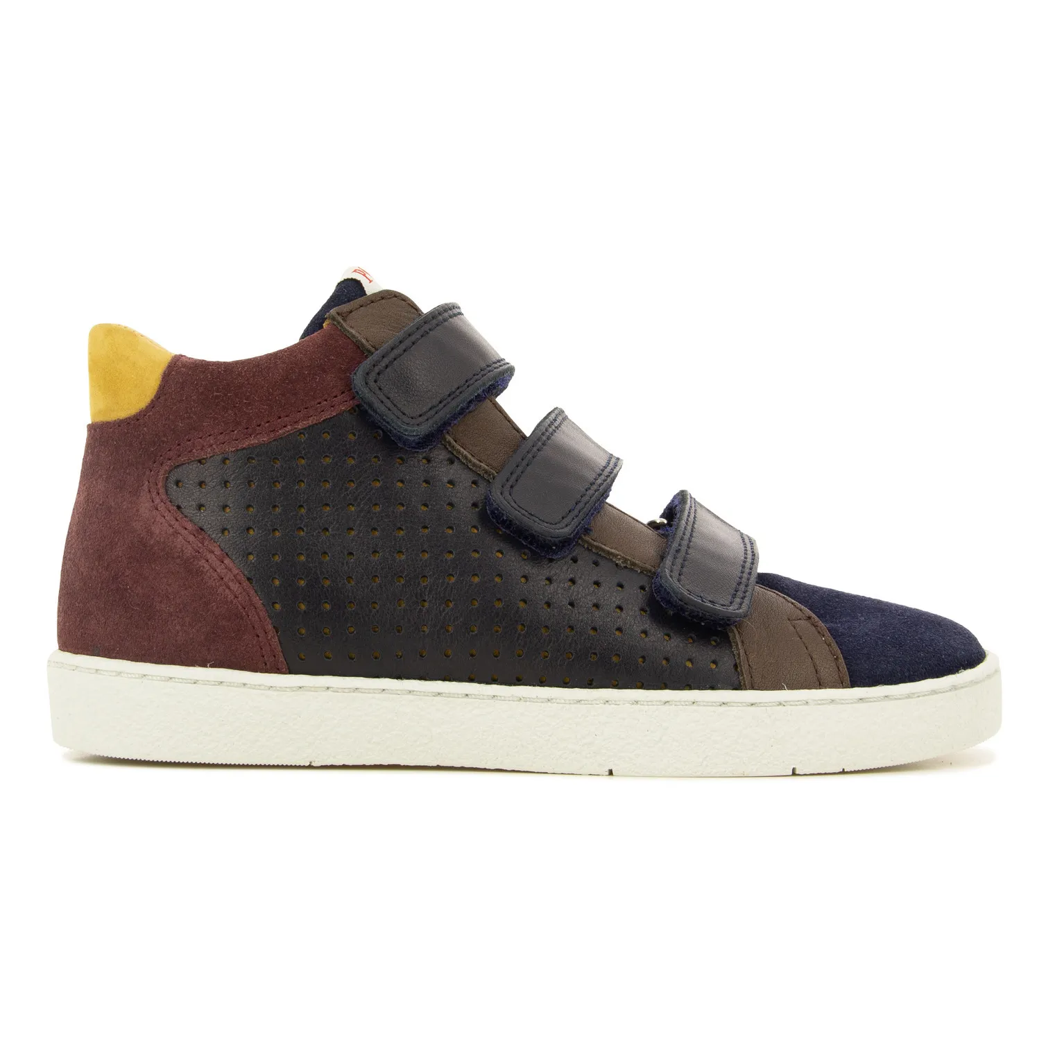 Pom D'api Burgundy Top Easy Clay Velcro Sneakers