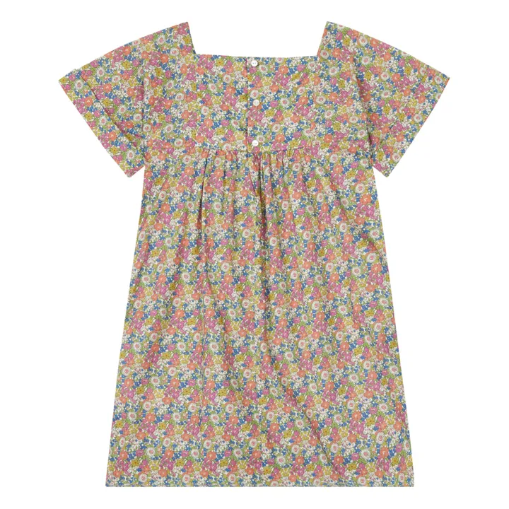 Kleid Bio-Baumwolle Liberty Exclusif Paysanne | Rosa- Produktbild Nr. 3