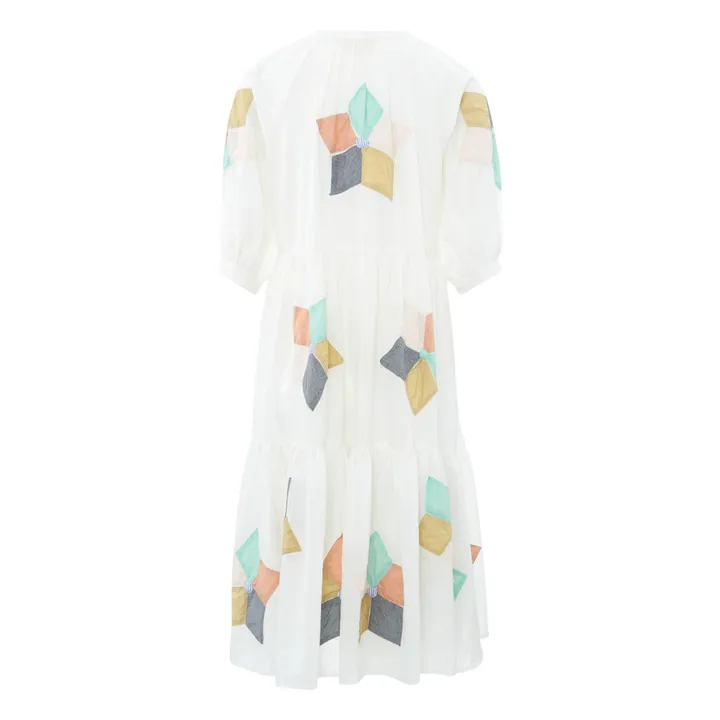 Patchwork Dress | White- Product image n°1