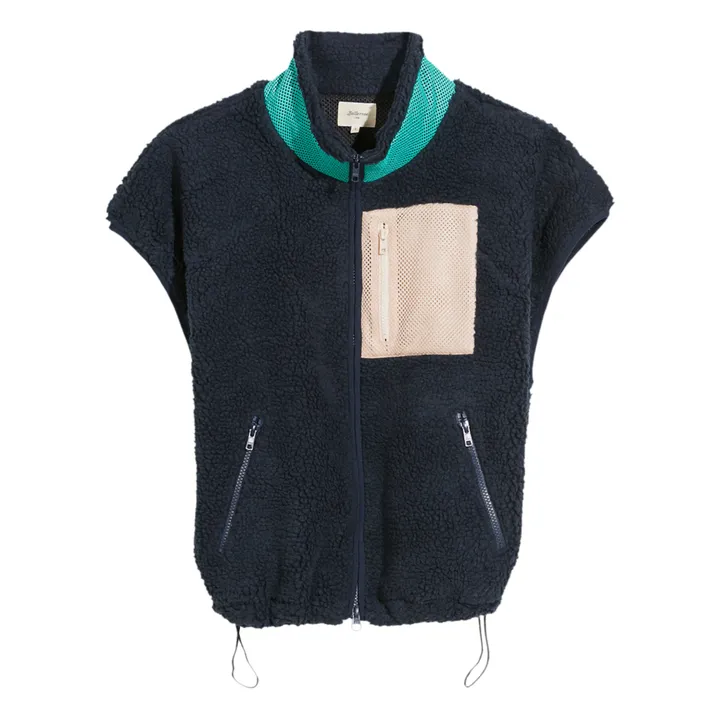 Sweatshirt Nilou Façon Mouton - Damenkollektion  | Navy- Produktbild Nr. 0