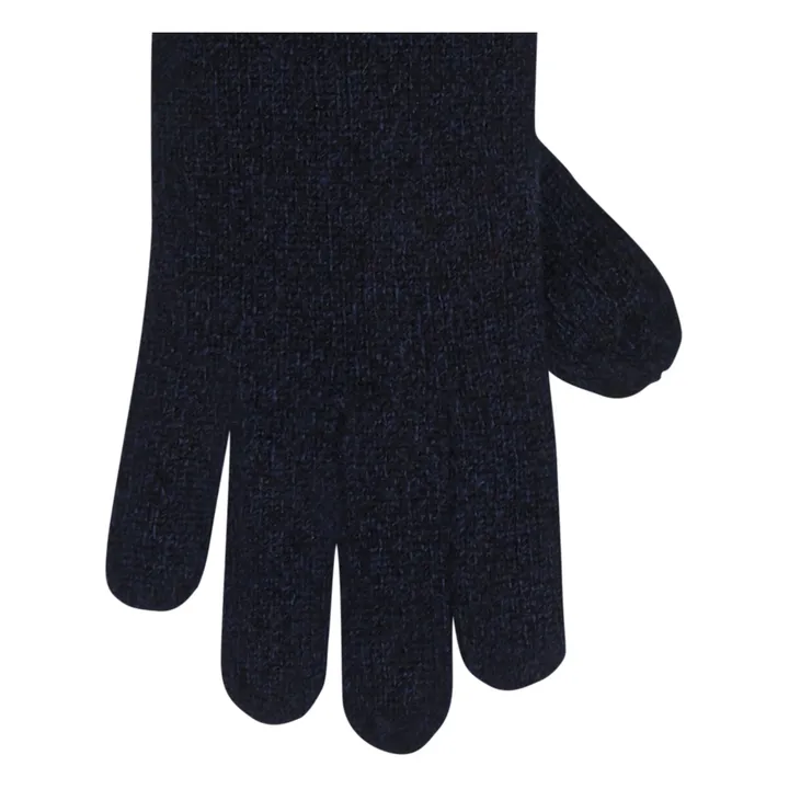 Dafain Merino Wool Gloves - Women’s Collection  | Navy blue- Product image n°1