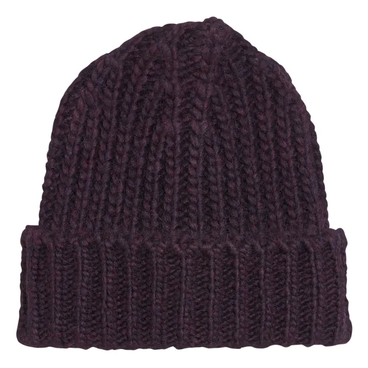 Nanet Woollen Beanie - Women’s Collection  | Plum- Product image n°0