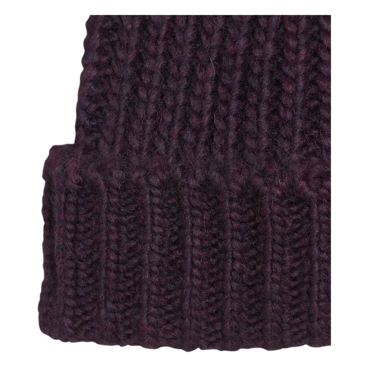 Nanet Woollen Beanie - Women’s Collection  | Plum- Product image n°1