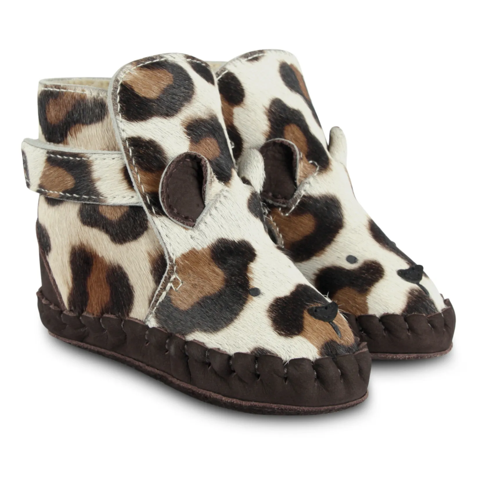 Donsje Brown Kapi Jaguar Fur-Lined Booties