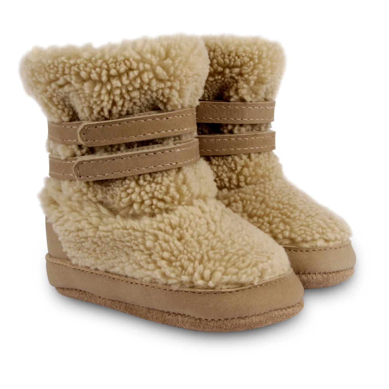 Donsje Beige Larisso Fur-Lined Booties