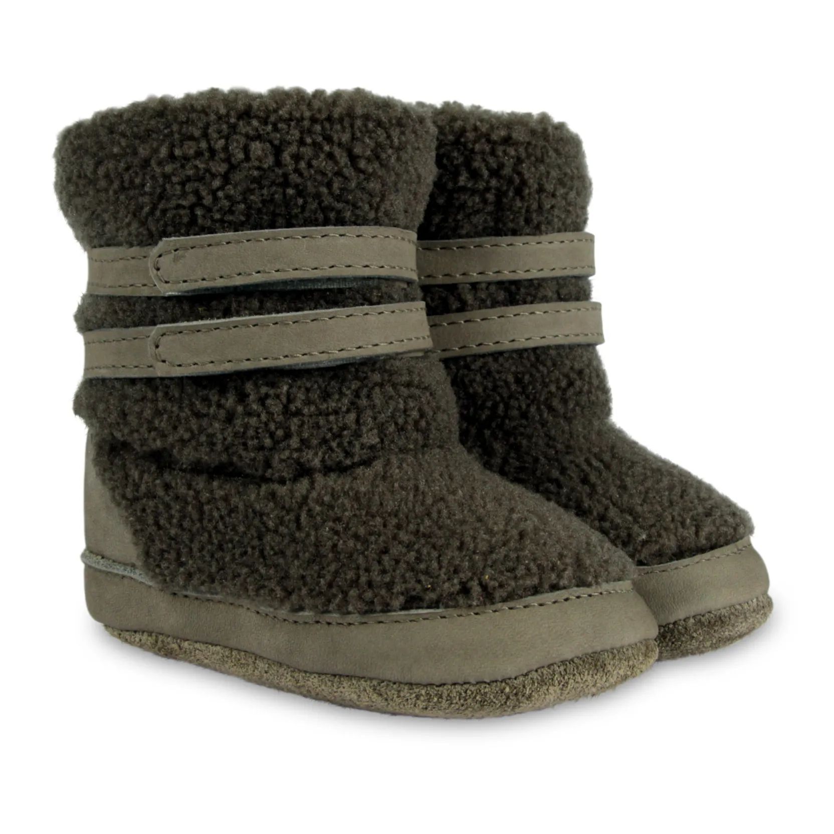 Donsje Charcoal Grey Larisso Fur-Lined Booties