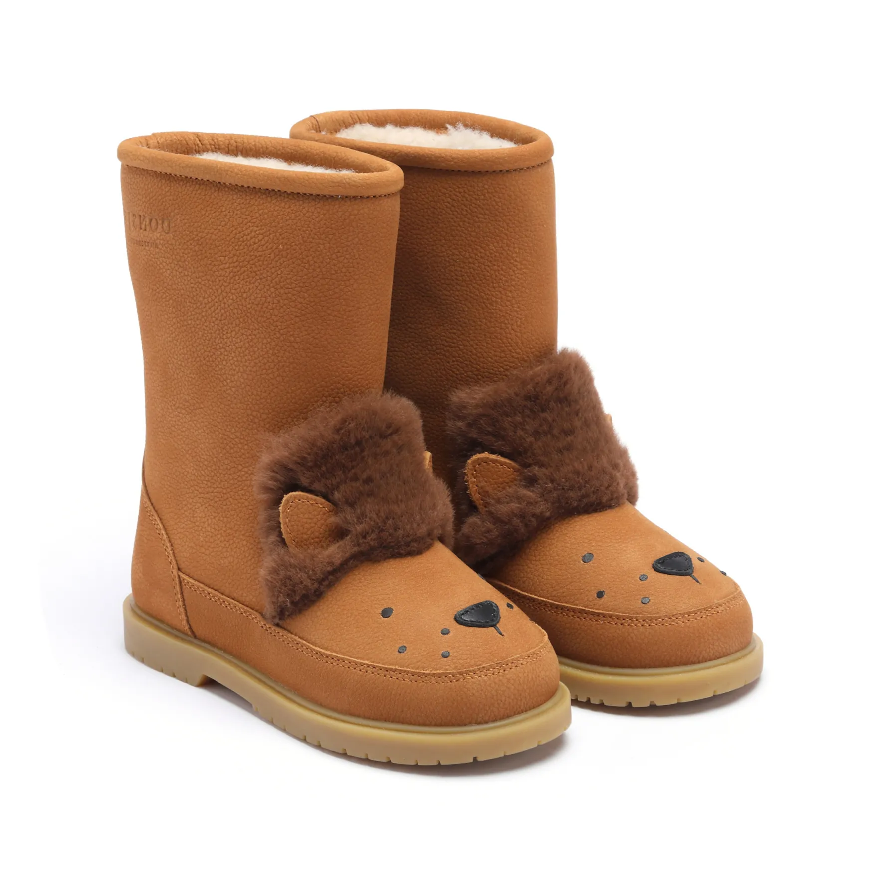 Donsje Camel Wadudu Shearling-Lined Lion Boots