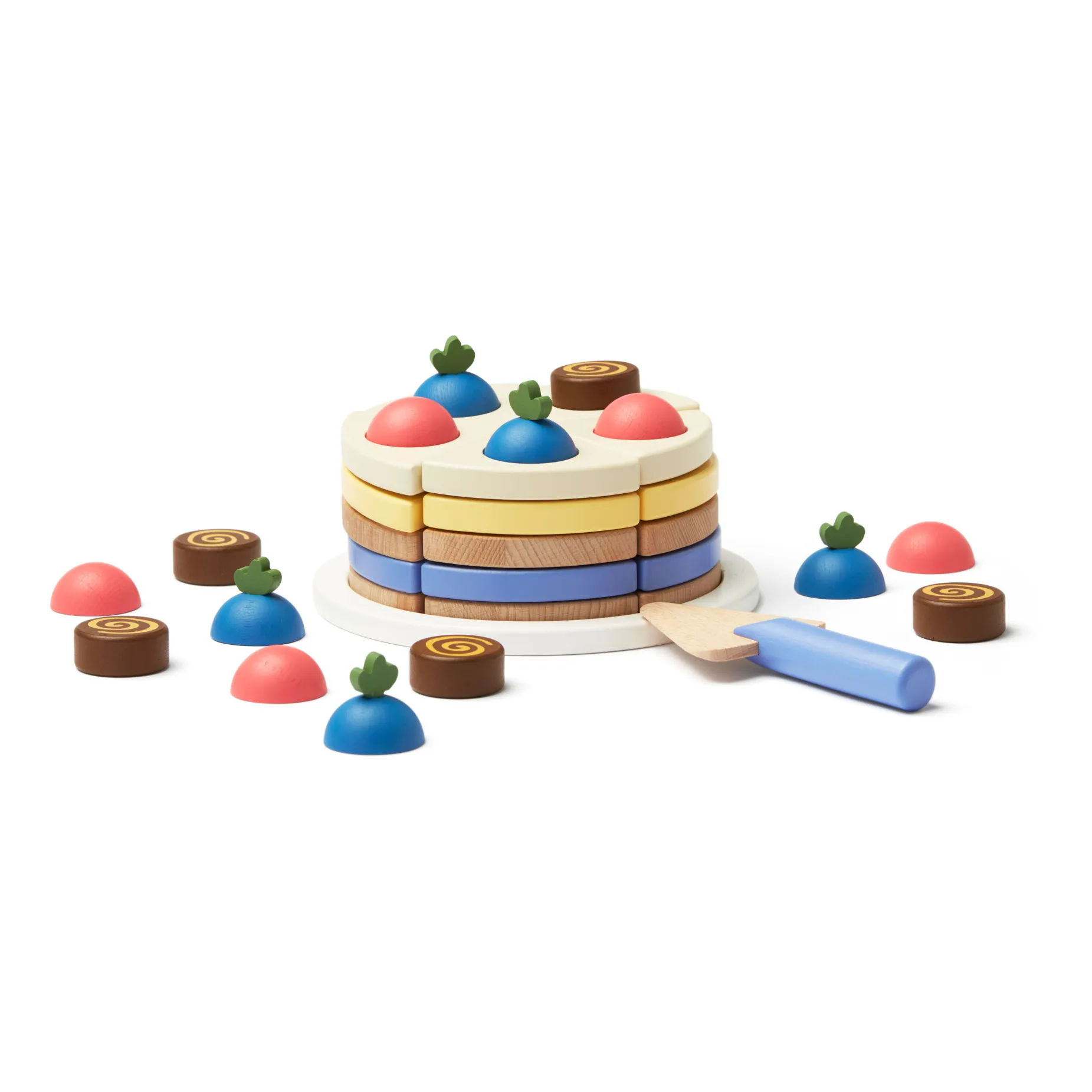 Kid's Concept Multicoloured Wooden Rainbow Cake