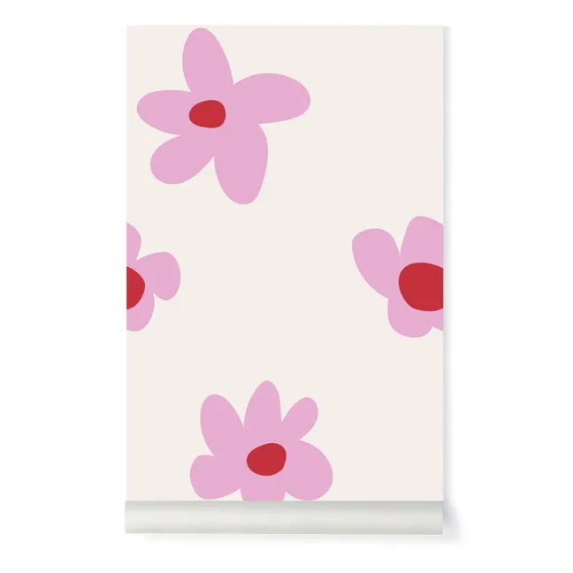 Flower Wallpaper - Mathilde Cabanas x Bonjourgeorges | Pink