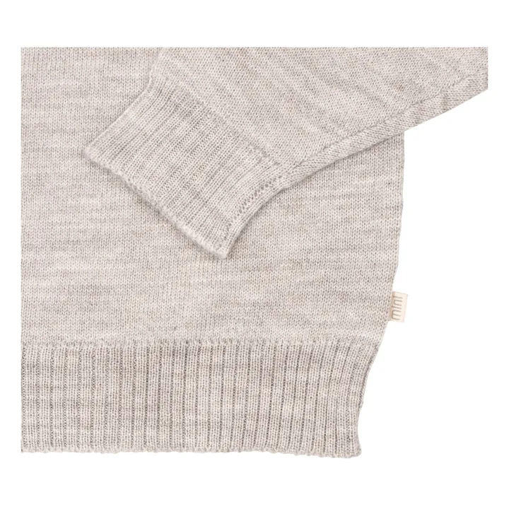 Delmar Merino Wool Jumper | Light grey- Product image n°3