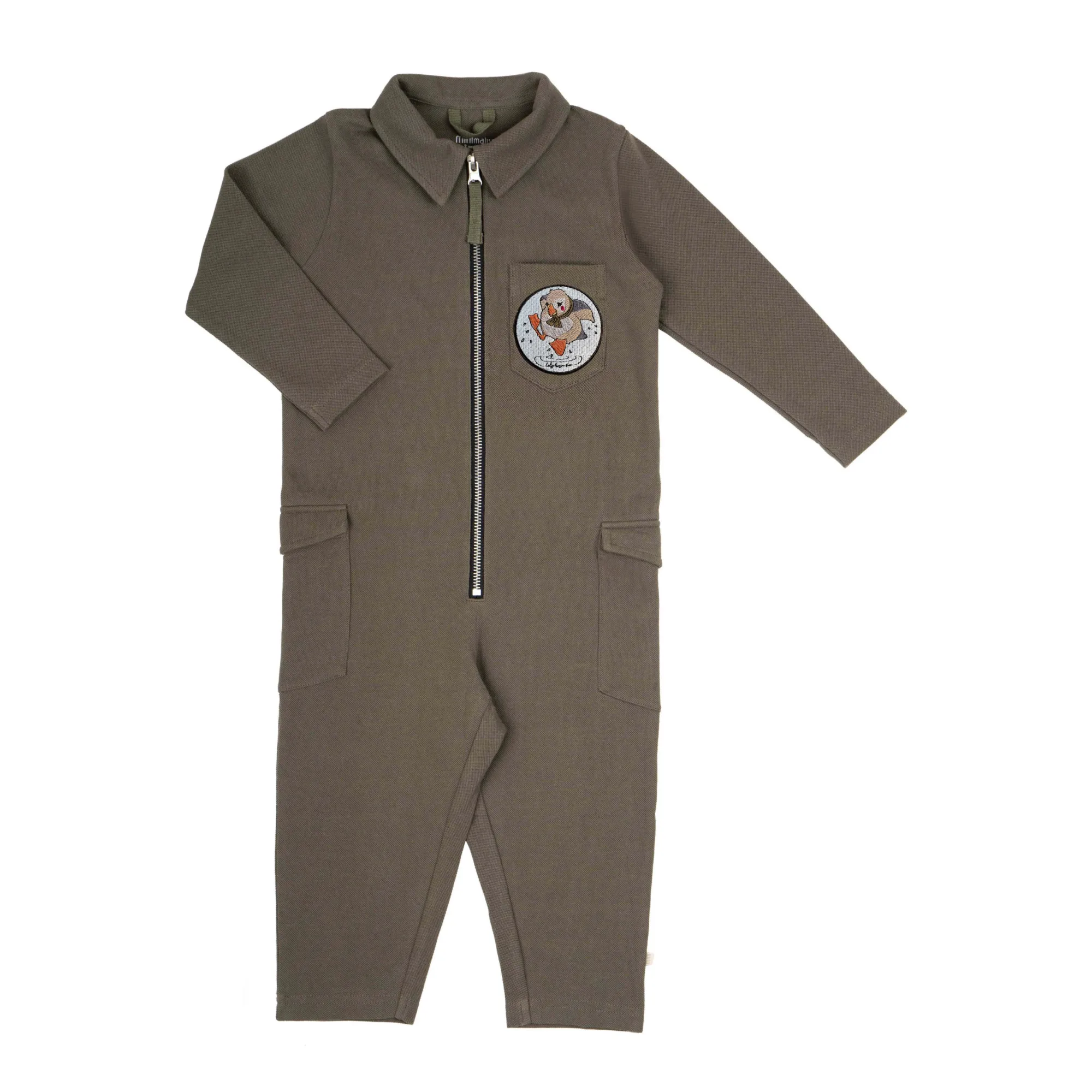 Minimalisma Unisex Khaki E-Suit Organic Cotton Jumpsuit