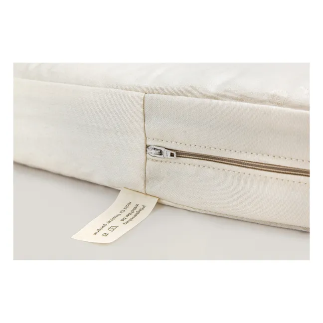 Matratze oval für Babykorb Lola und Emil aus organischer Baumwolle | Weiß