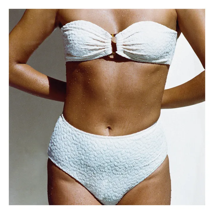 Braguita de bikini con textura Bellini | Blanco- Imagen del producto n°1