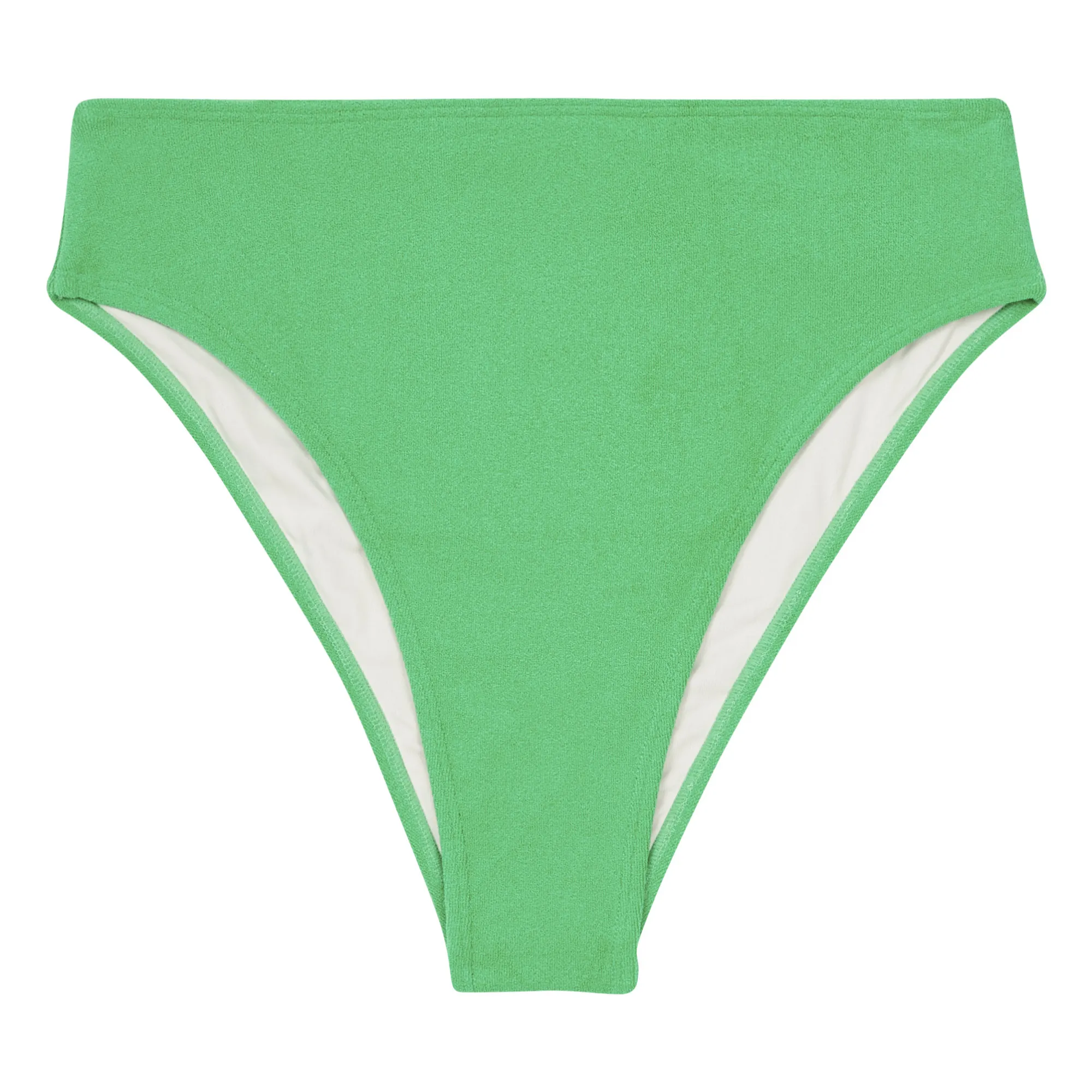 Faithfull The Brand Green Chania Terry Cloth Bikini Bottoms