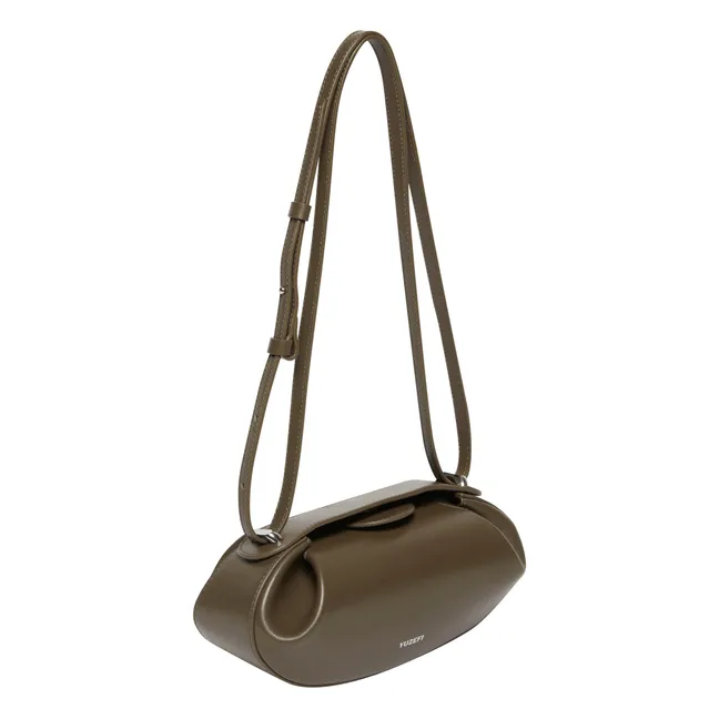 Dinner Roll Leather Bag | Brown