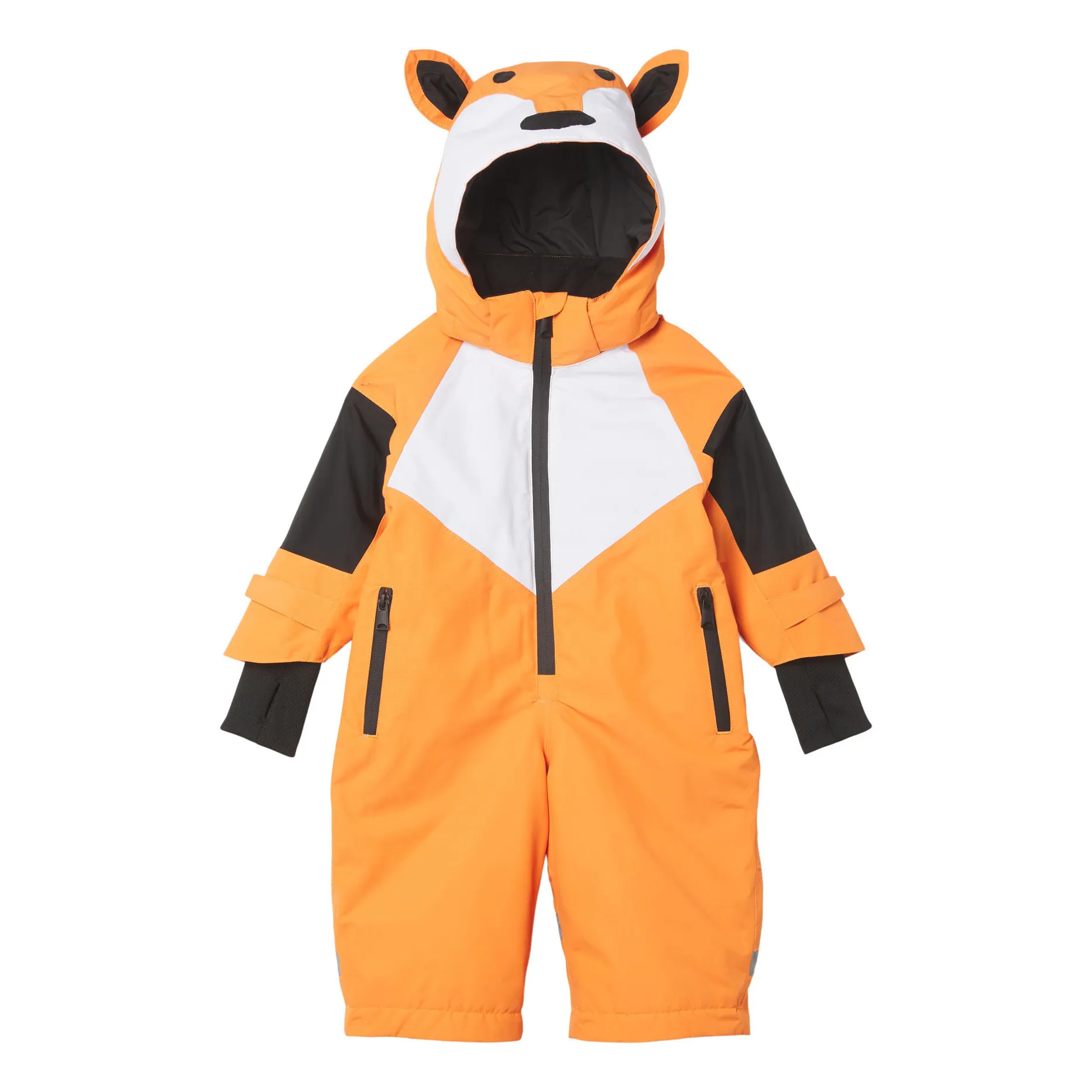 Stella Mccartney Kids Orange Recycled Polyester Baby Snowsuit - Ski Collection