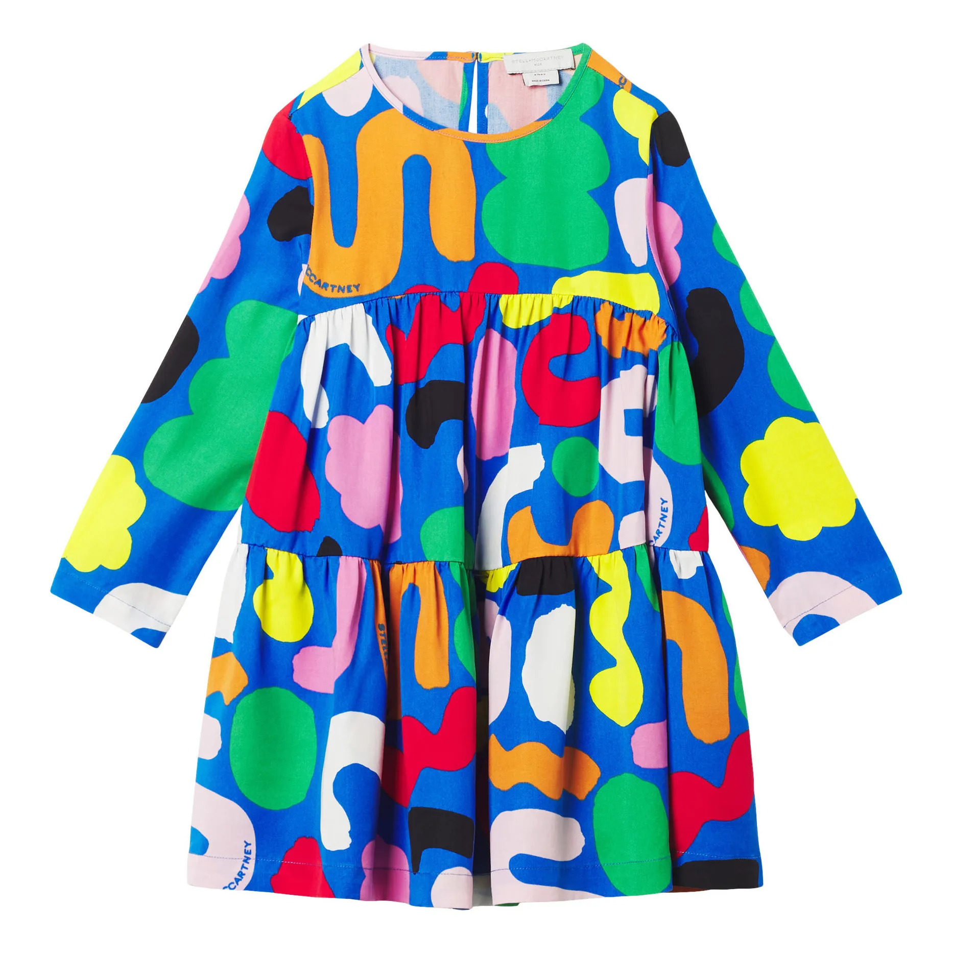 Stella Mccartney Kids Blue Tencel Shape Dress