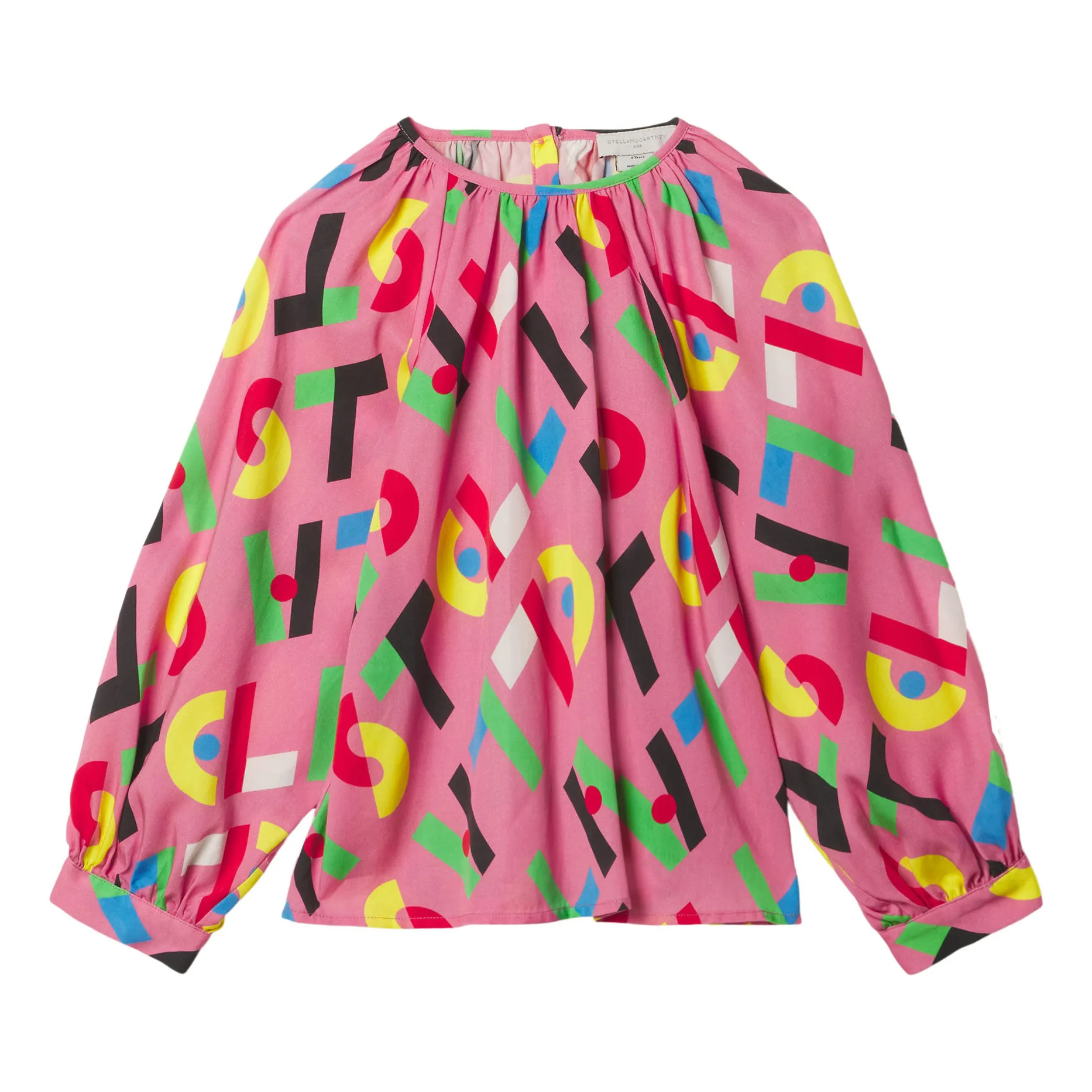 Stella Mccartney Kids Pink Tencel Stella Blouse