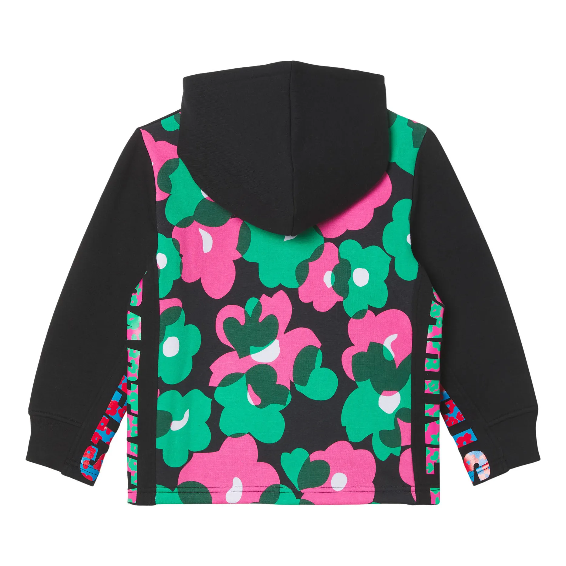 Stella Mccartney Kids Black Oversize Hoodie - Active Wear Collection