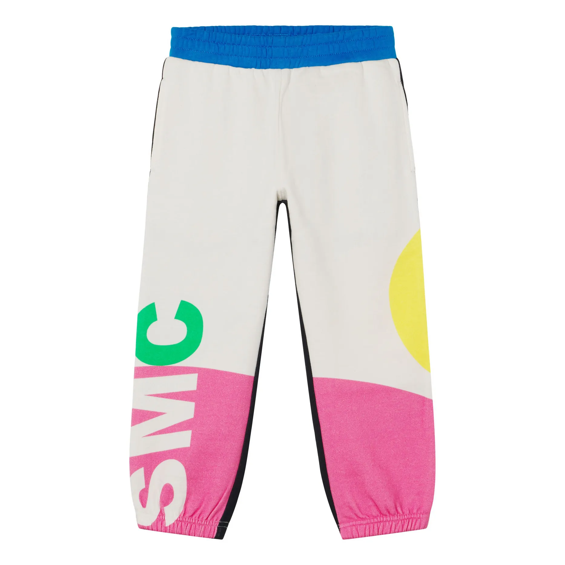 Stella Mccartney Kids White Organic Cotton Smc Joggers