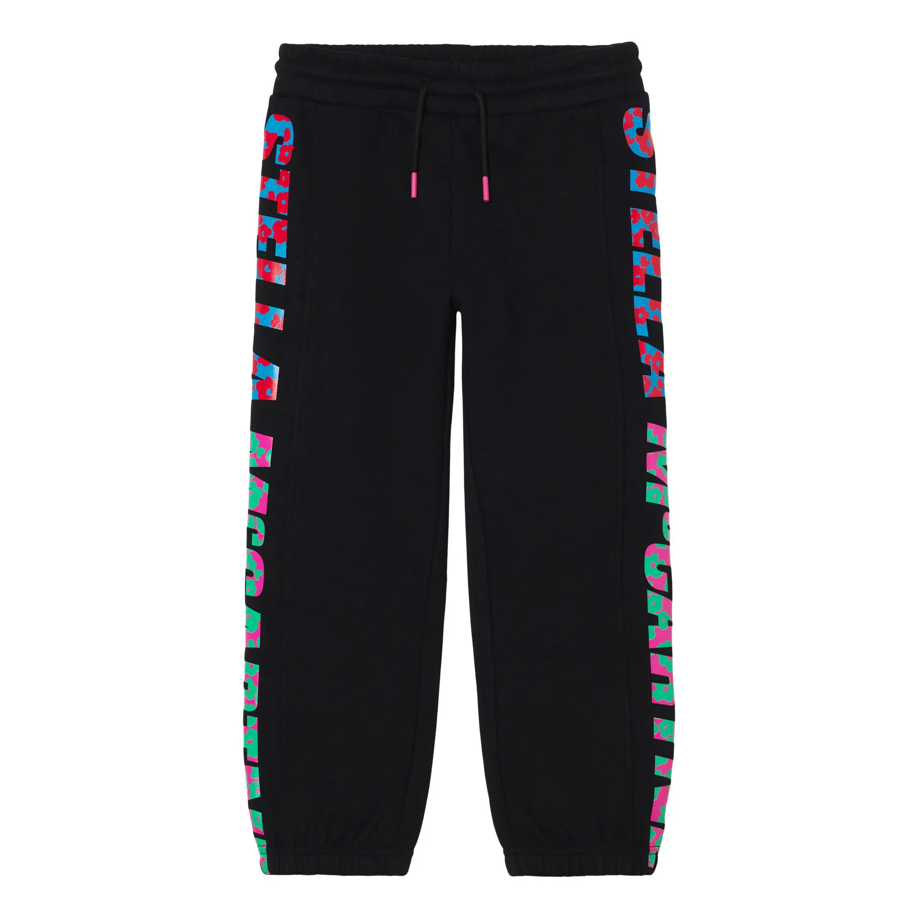 Stella Mccartney Kids Black Stella Logo Joggers - Active Wear Collection